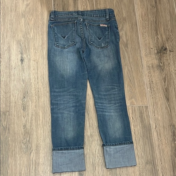 Hudson Jeans Girls Distressed Slim-Fit Denim Roll Cuff Crop Slim Vintage Skinny - Picture 14 of 14